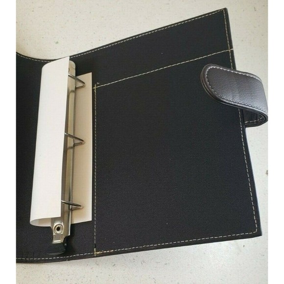 "It's Academic Mini Executive Leather Portfolio Folder, 1"" Ring Dark Brown - Picture 9 of 12